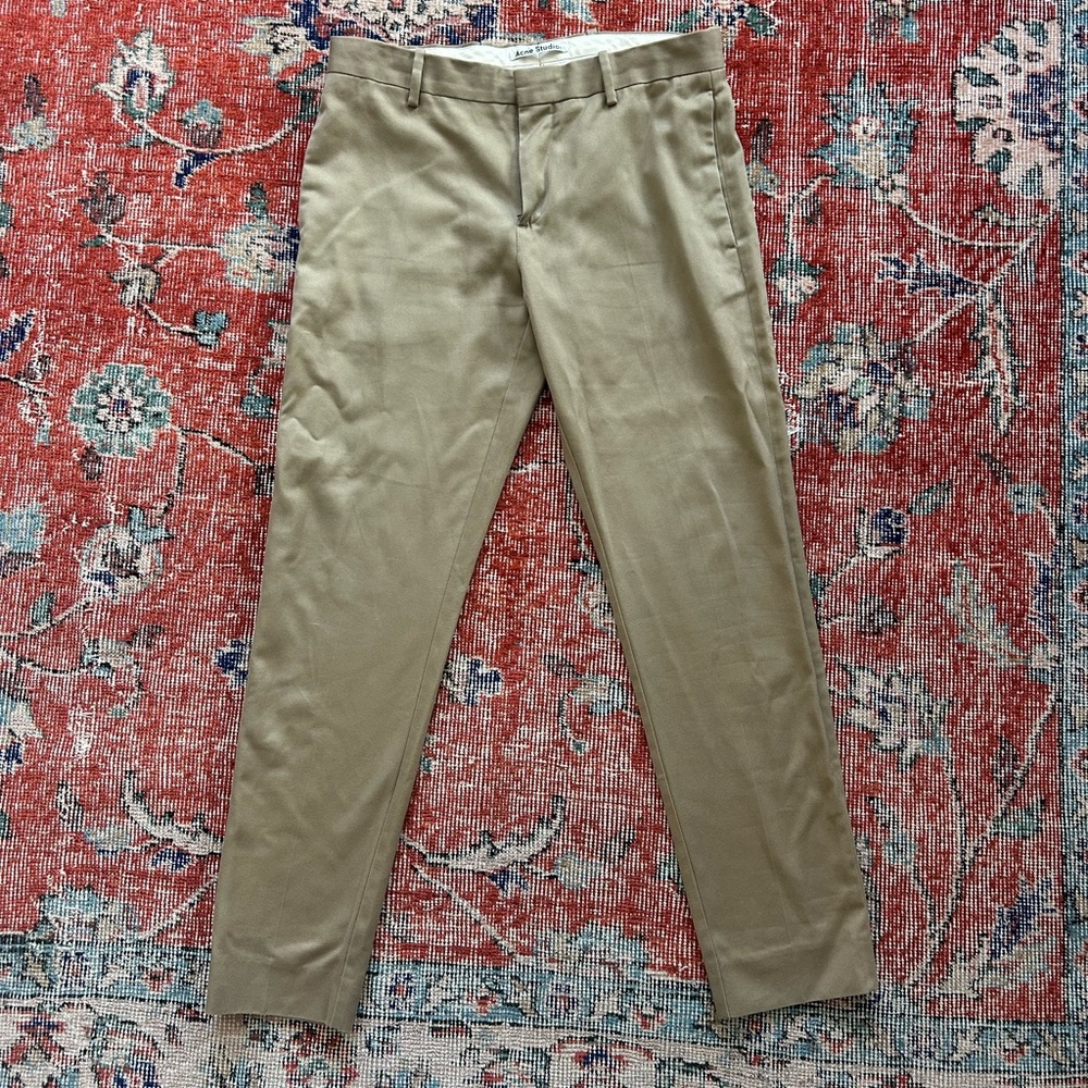 Acne Studios Cone Cotton Chinos - Beige - 32/32